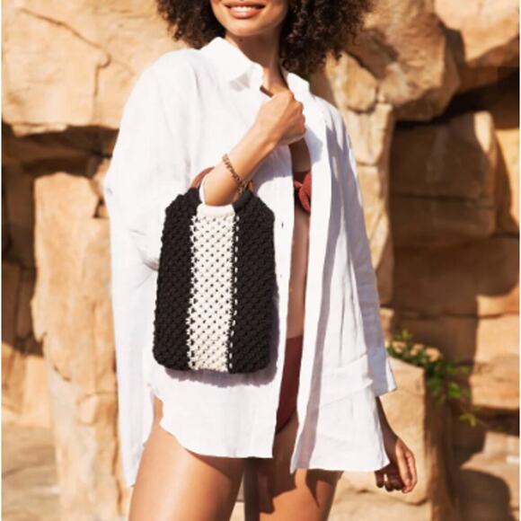 Curateur Laude The Label Gabby Mini Macrame Bag - Picture 1 of 7
